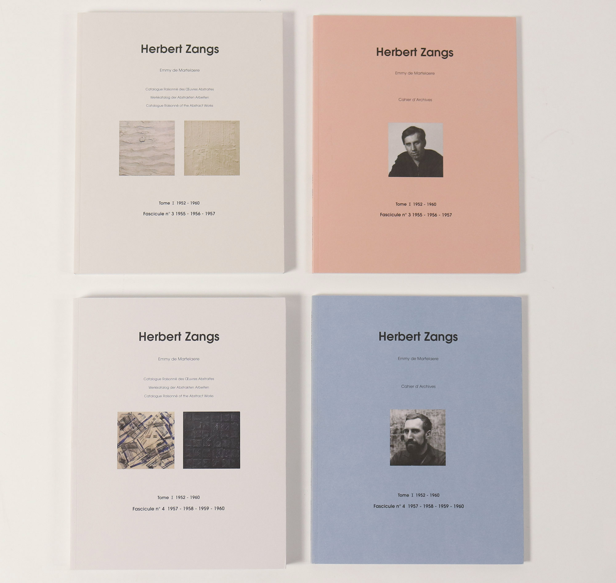 Herbert Zangs: Catalogue Raisonné Tome I [Fascicule n°1-4 inkl. Cahier d'Archives] + III [Fascicule n°1 inkl. Cahier d'Archives]