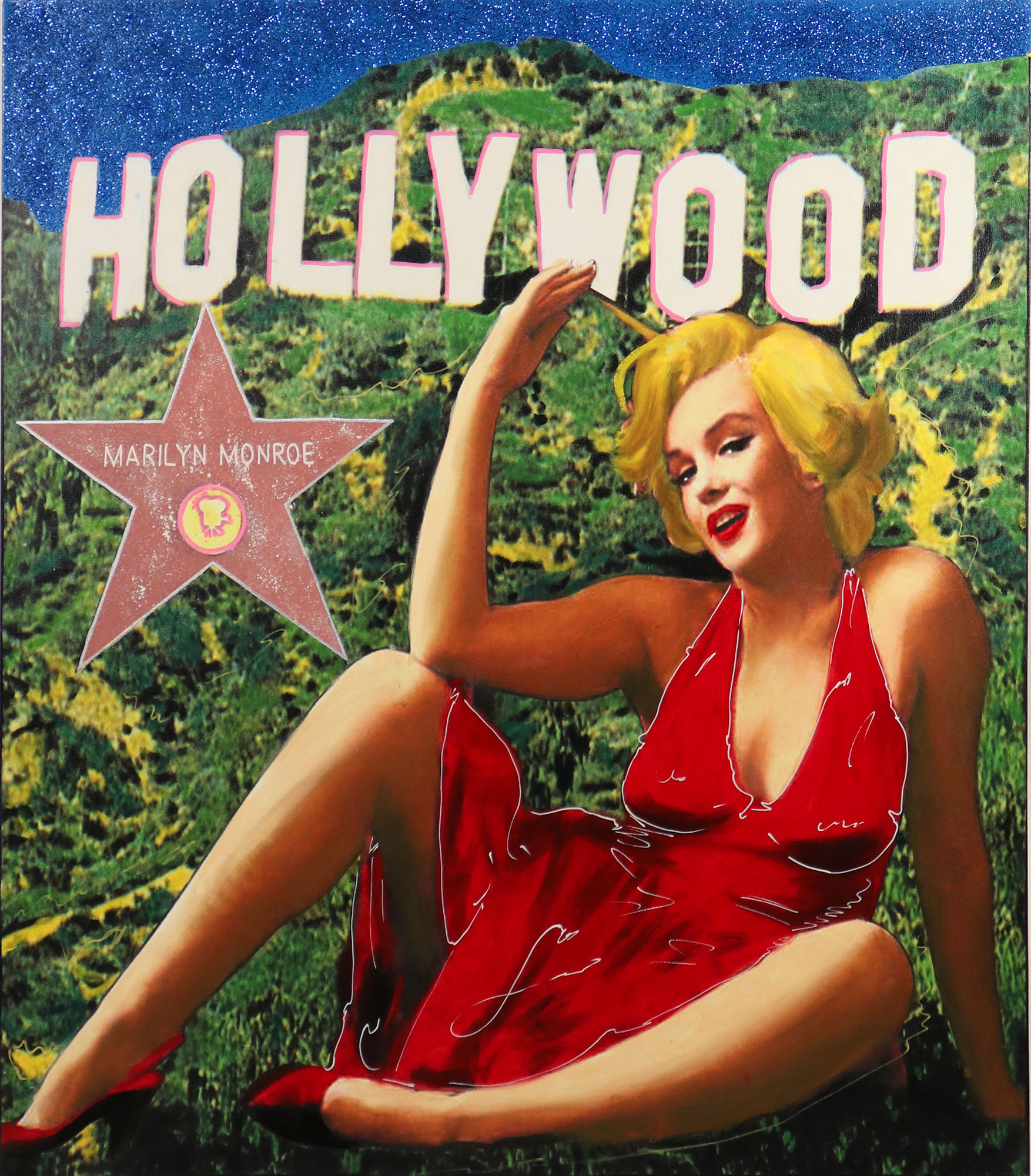 Marilyn in Red Goes to Hollywood