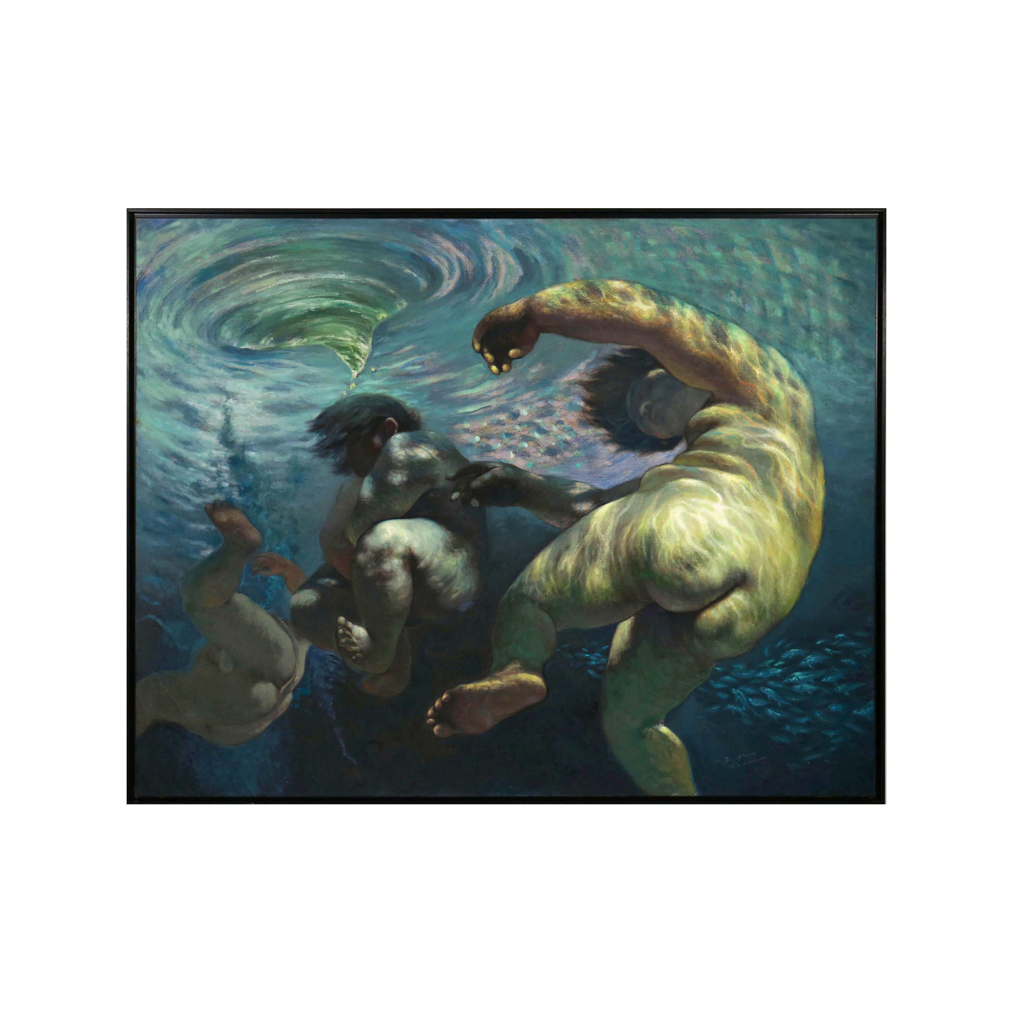 Under the surface of the sea - Three People in the Water  (水中三人)