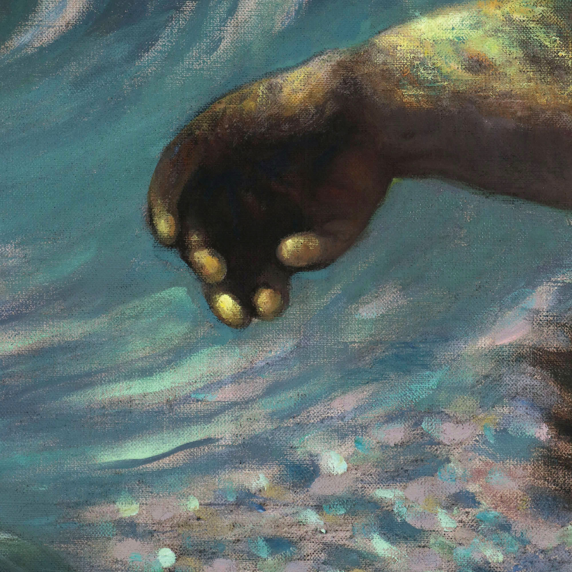 Under the surface of the sea - Three People in the Water  (水中三人)