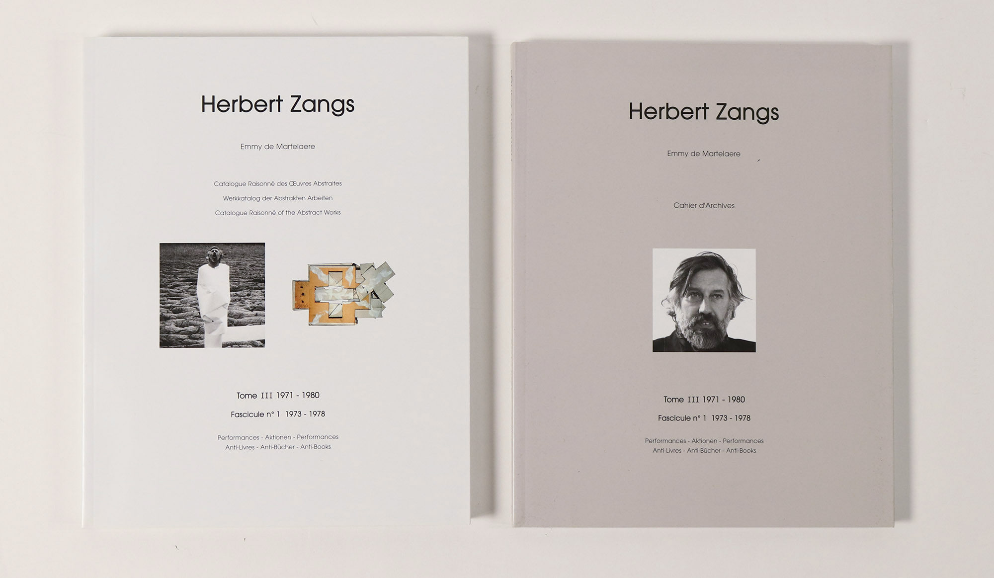 Herbert Zangs: Catalogue Raisonné Tome I [Fascicule n°1-4 inkl. Cahier d'Archives] + III [Fascicule n°1 inkl. Cahier d'Archives]