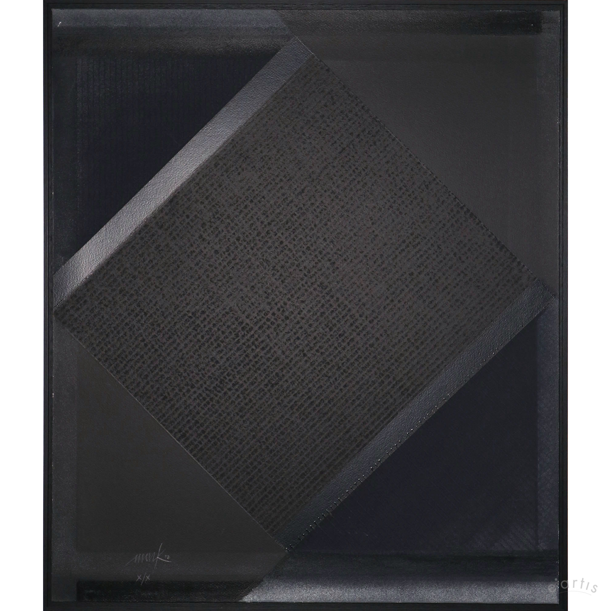 Composition with black square
