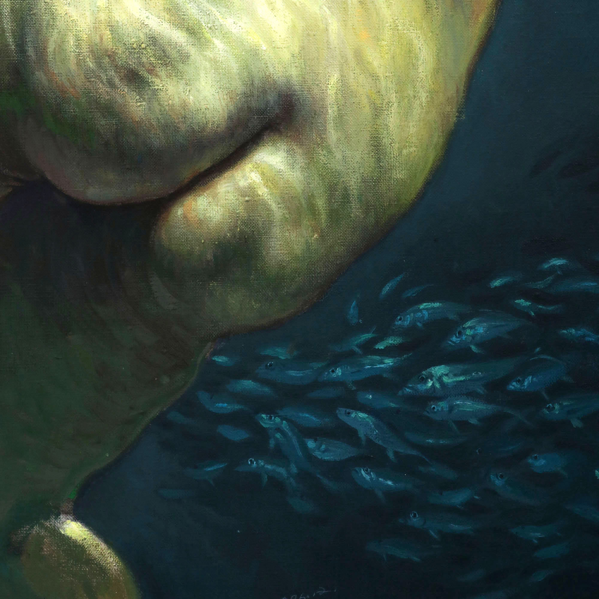 Under the surface of the sea - Three People in the Water  (水中三人)