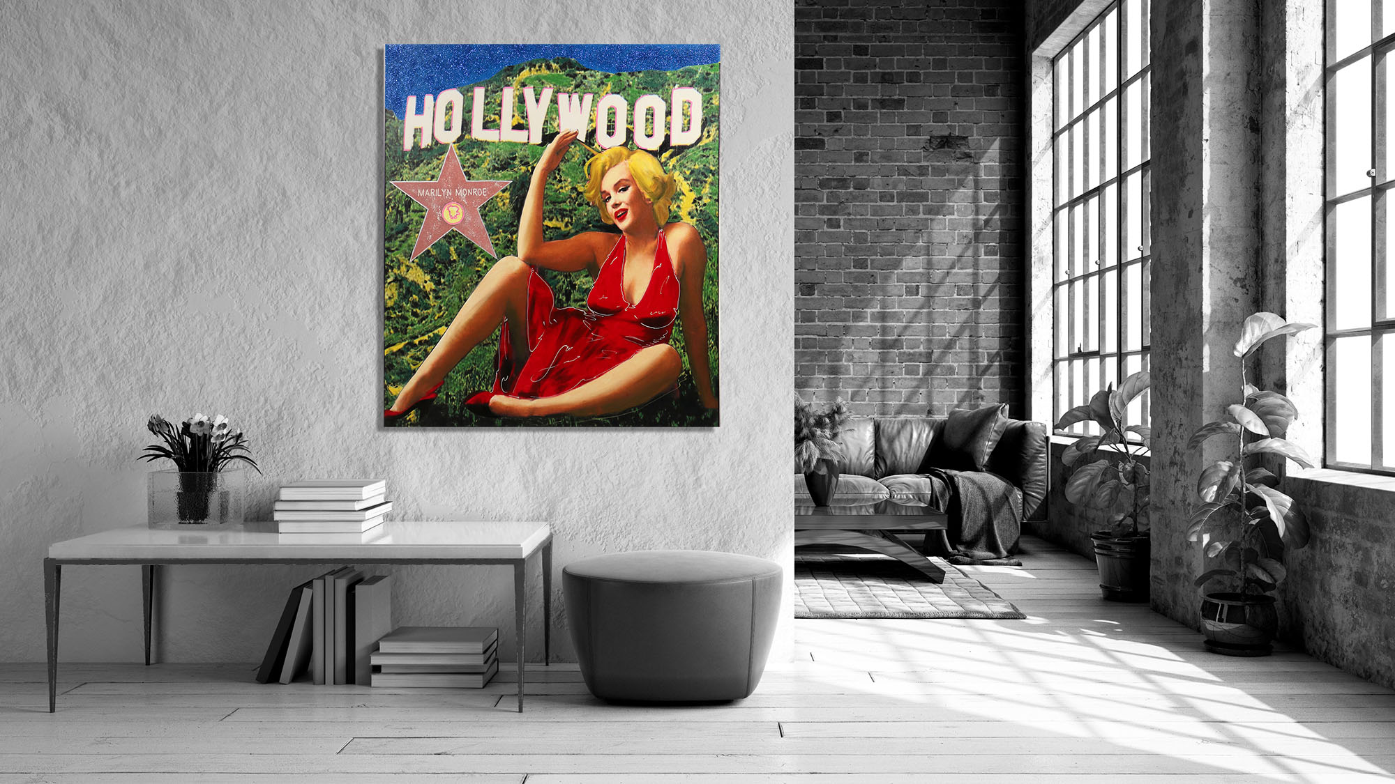 Marilyn in Red Goes to Hollywood